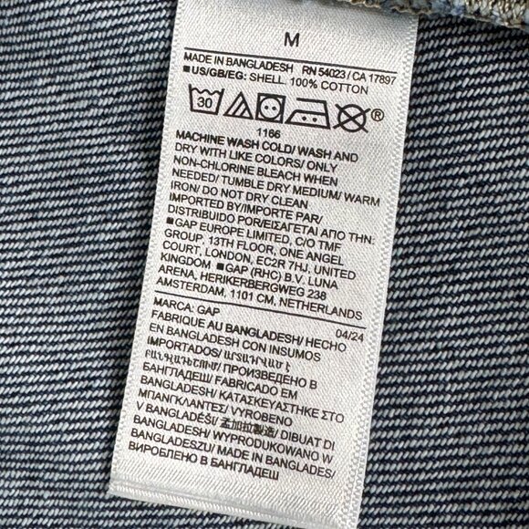 NWT GAP DENIM DRESS 100% COTTON WESTERN CLEAN GIRL COASTAL COWGIRL CLASSIC M - Picture 6 of 7